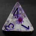 TDSO Encapsulated Flower Purple D4 Dice