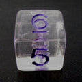 TDSO Encapsulated Flower Purple D6 Dice