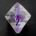 TDSO Encapsulated Flower Purple D8 Dice