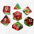TDSO Layer Transparent Sunset 7 Dice Polyset