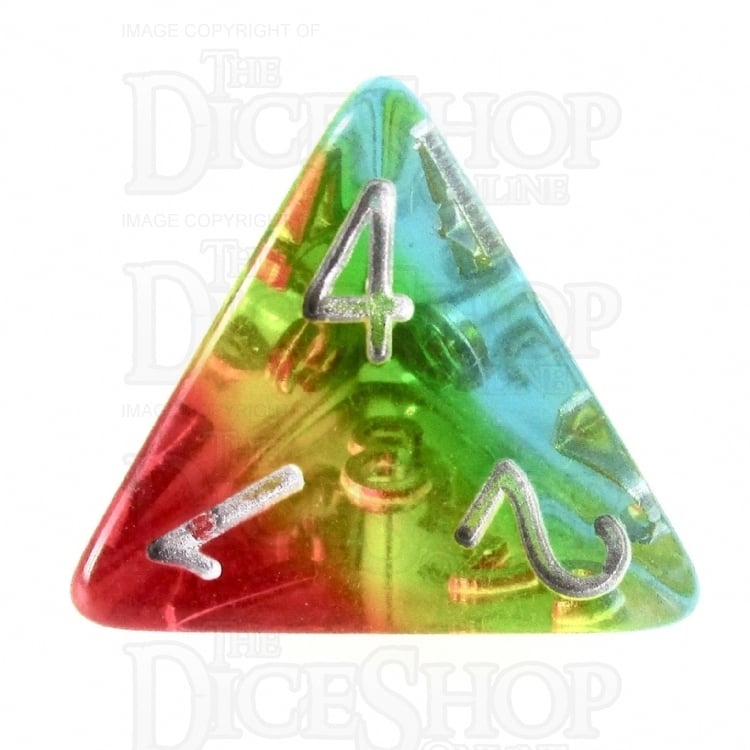 TDSO Layer Transparent Sunset D4 Dice