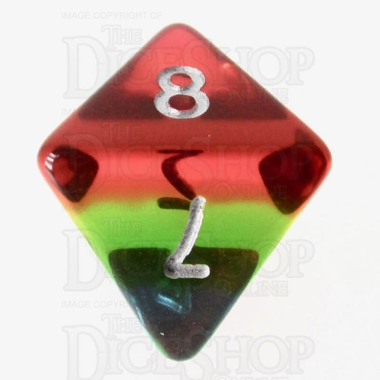TDSO Layer Transparent Sunset D8 Dice
