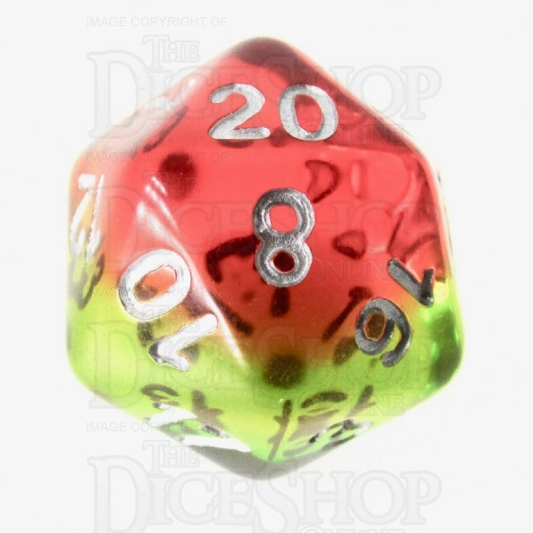 TDSO Layer Transparent Sunset D20 Dice