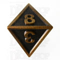 TDSO Metal Fire Forge Antique Gold D8 Dice