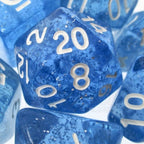 TDSO Glitter Blue 7 Dice Polyset