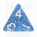 TDSO Glitter Blue D4 Dice