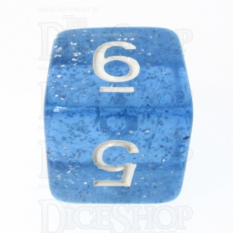 TDSO Glitter Blue D6 Dice