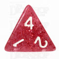 TDSO Glitter Red D4 Dice