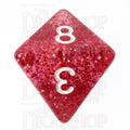 TDSO Glitter Red D8 Dice