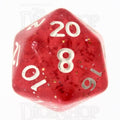 TDSO Glitter Red D20 Dice