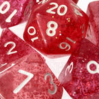 TDSO Glitter Red 7 Dice Polyset