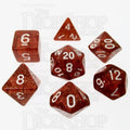 TDSO Glitter Orange 7 Dice Polyset