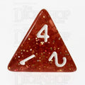 TDSO Glitter Orange D4 Dice