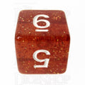 TDSO Glitter Orange D6 Dice