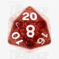 TDSO Glitter Orange D20 Dice