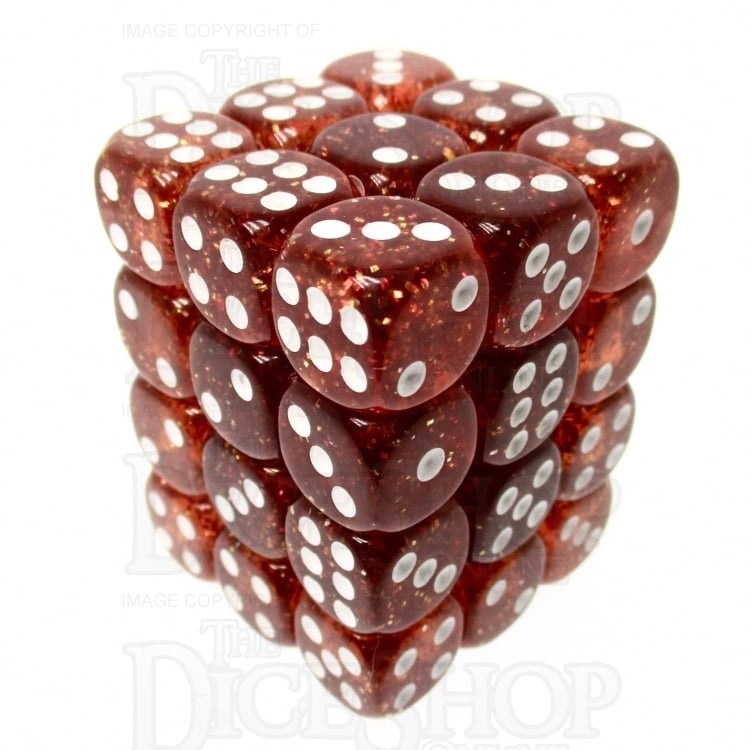 TDSO Glitter Orange 36 x D6 Dice Set