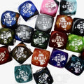 Chessex FUBAR Logo Assorted 6 x D6 Spot Dice Set