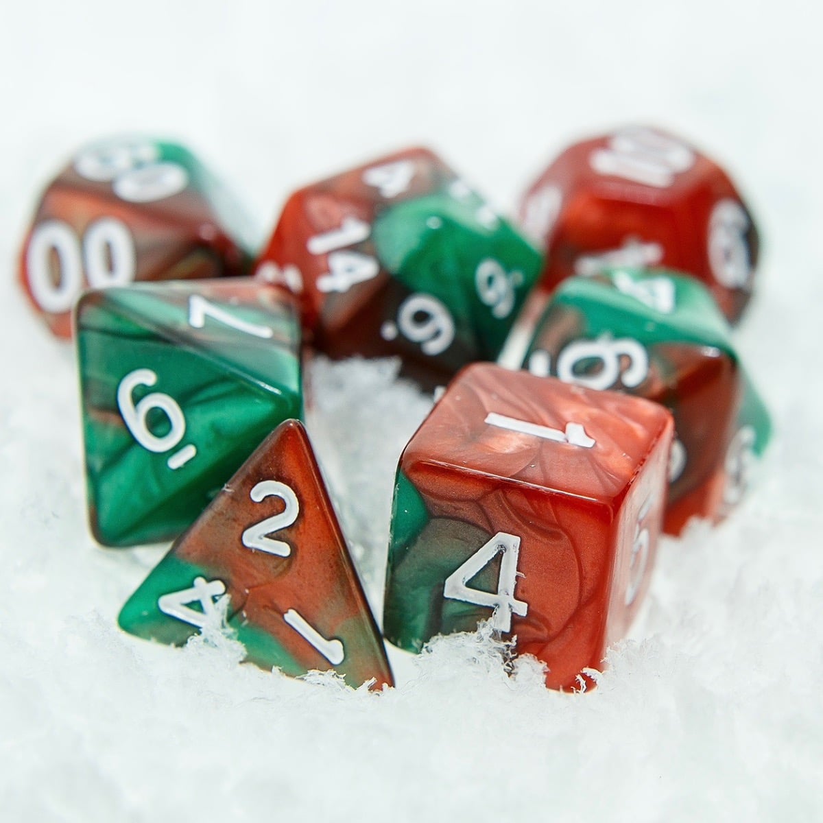 TDSO Christmas Bauble 7 Dice Polyset - PLUS BONUS D6 DICE - LTD EDITION