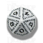 Q Workshop Runic White & Black 7 Dice Polyset