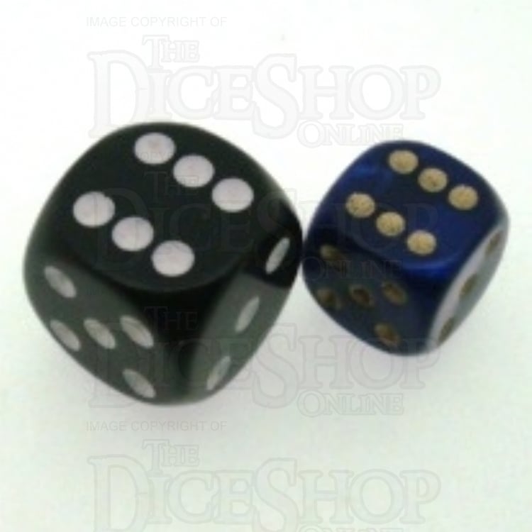 D&G Interferenz Blue 12mm D6 Spot Dice
