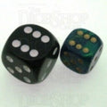 D&G Interferenz Green 12mm D6 Spot Dice