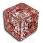 Q Workshop Elven Clear & Red 7 Dice Polyset