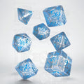 Q Workshop Elven Clear & Blue 7 Dice Polyset