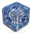 Q Workshop Elven Clear & Blue 7 Dice Polyset