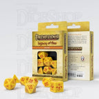 Q Workshop Pathfinder Legacy of Fire Yellow & Red 7 Dice Polyset