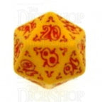 Q Workshop Pathfinder Legacy of Fire Yellow & Red 7 Dice Polyset