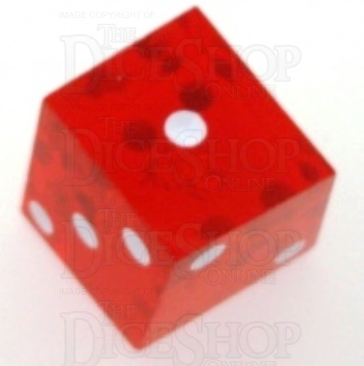 Koplow Transparent Red Crooked Casino 20-25mm D6 Spot Dice