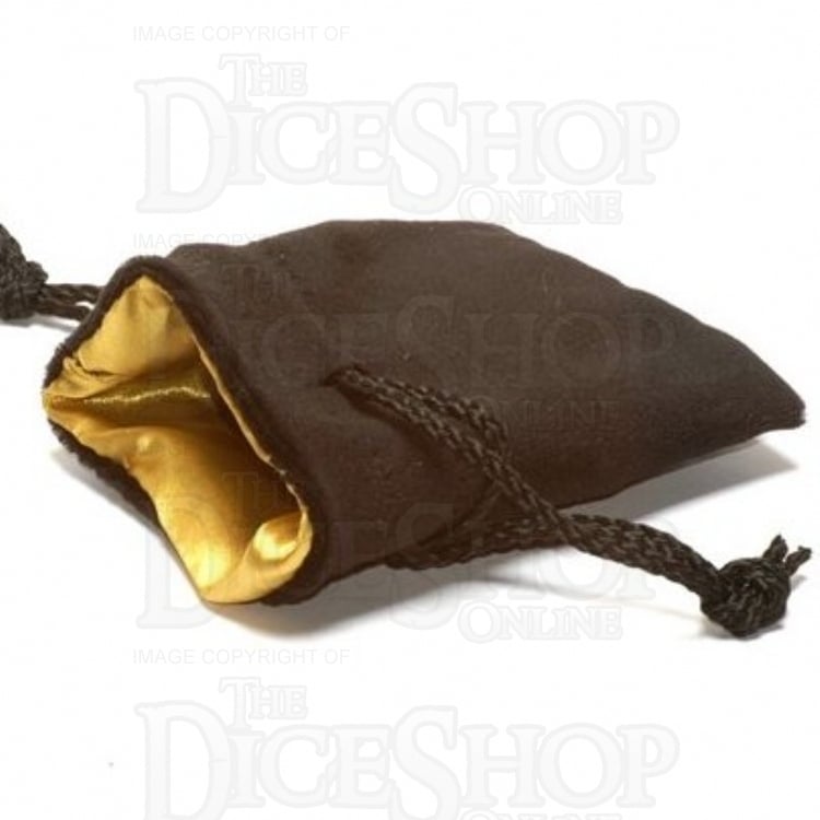 Koplow Velvet Black & Gold LARGE Dice Bag