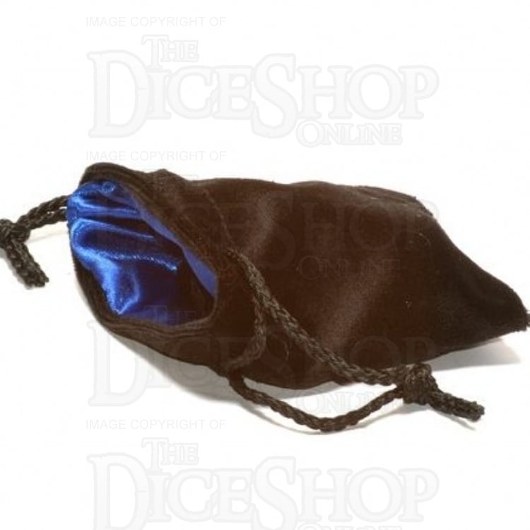 Koplow Velvet Black & Blue LARGE Dice Bag