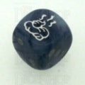 Chessex Phantom Black SHIT Logo D6 Spot Dice