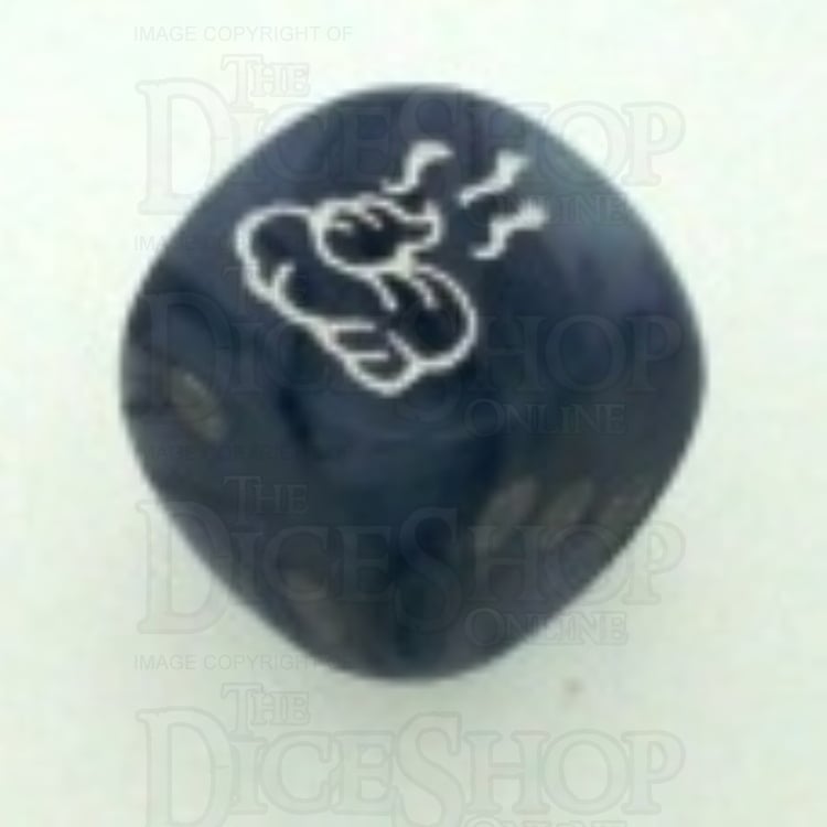 Chessex Phantom Black SHIT Logo D6 Spot Dice