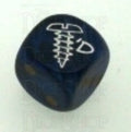Chessex Scarab Royal Blue SCREWED Logo D6 Spot Dice