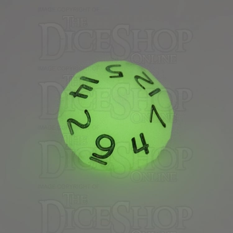GameScience Glow in the Dark & Black Ink D14 Dice