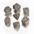 Q Workshop Forest Ivory & Black 7 Dice Polyset