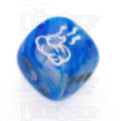 Chessex Vortex Blue SHIT Logo D6 Spot Dice