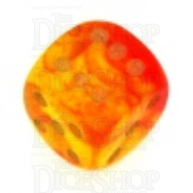 D&G Gem Blitz Red 15mm D6 Spot Dice