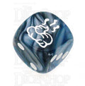 Chessex Lustrous Slate SHIT Logo D6 Spot Dice