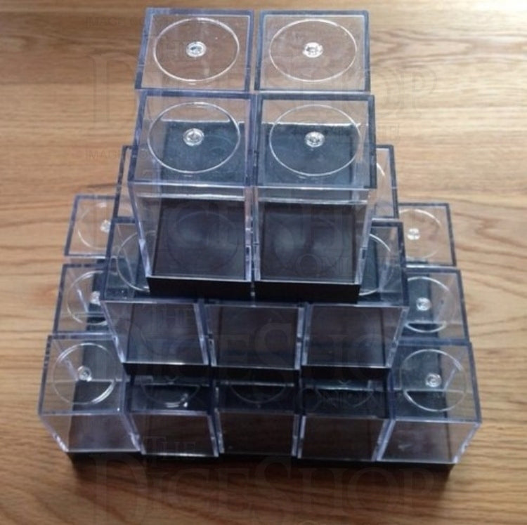 CLEARANCE 25 x Chessex Standard Perspex Plastic Dice Storage Cubes