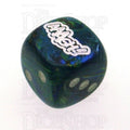 Chessex Festive Green AAAGH Logo D6 Spot Dice