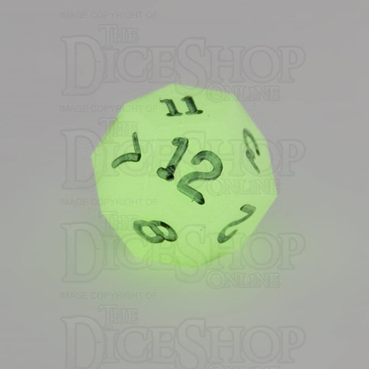 GameScience Glow in the Dark & Black Ink D12 Dice