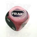 Chessex Gemini Black & Pink FRAK! Logo D6 Spot Dice