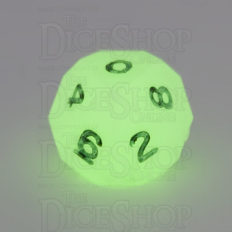 GameScience Glow in the Dark & Black Ink D10 Dice