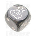 Chessex Gemini Steel SHIT Logo D6 Spot Dice