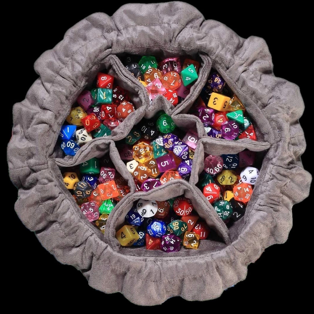 Dragon Hoard Dice Bag - RED DRAGON with 7 Compartments MASSIVE