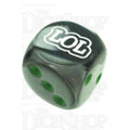 Chessex Gemini Black & Grey LOL Logo D6 Spot Dice