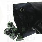Chasm Vortex Large Pitch Black High Grade Leather Dice Bag